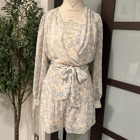 Express Pants - Express Blue Floral Romper
